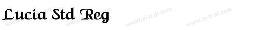Lucia Std Regula字体字体转换